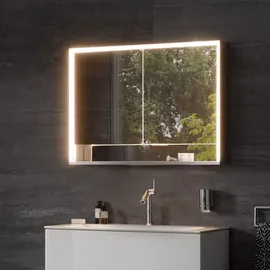 Keuco Royal Lumos 105 cm silber eloxiert offenes Fach Aufputzmontage