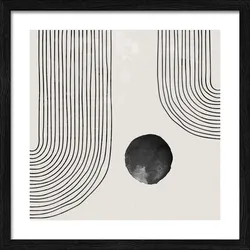 Gerahmtes Bild CIRCLES II - bunt