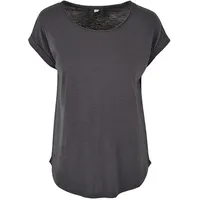 Build Your Brand Damen BY036-Ladies Long Slub Tee T-Shirt,