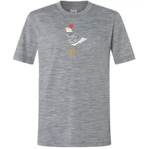 super.natural Johnny Tee cashmere grey melange/various (35G) 104
