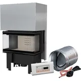 Intelligenter Kamineinsatz KRATKI NBC 680/280 7 kW Ø 160 mit Schiebetür MSK