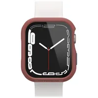 Otterbox Eclipse Bumper mit integrierter Displayschutzglas für Apple Watch Series 9/8/7-45mm, gehärtetes Glas, stoßfeste, sturzsichere und schlanke Schutzhülle für Apple Watch, Rosa/Rot