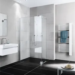 Kermi Duschdesign Walk-In-Duschkabine WALK-IN Wall mit beweglichem Flügel links „PASA XP“ Glas SR Opaco, Profile Silber Hochglanz, BV: 1264 - 1294 mm GAK: 1255 - 1285 mm WE: 1280 - 1310 mm H: 2000 mm