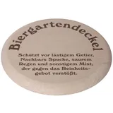 Bartl 102010 Biergartendeckel aus Holz für 0,5 Gläser oder Krüge, dierser Bierglasdeckel schütz das Bier und das Reinheitsgebot