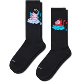 happy socks ab Happy Socks Unisex Socken Good Pig 2er Pack - schwarz - 41|42|43|44|45|46