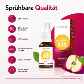 Vitamin B12+B6+Folsäure Mediakos Vital Spray