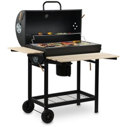 BBQ-Toro Holzkohlegrill BBQ-Toro Holzkohle Grillwagen, Ø 42 x (L) 80 cm schwarz