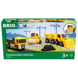 BRIO Bahn - 33658 Baustellenfahrzeuge - Ergänzung für die BRIO-Holzeisenbahn