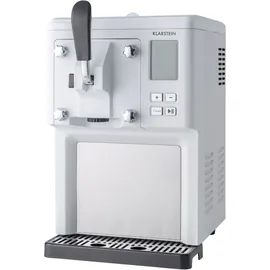 Klarstein Sweet Sundae Eiscrememaschine, Kompressor, 1,5l Edelstahl, weiß
