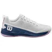 Wilson Herren Rush Pro 4.5 Clay Tennis Shoe, White/Ensign Blue/Pirouette, 41 1/3 EU