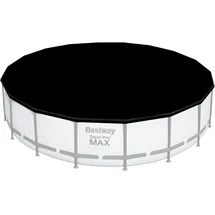BESTWAY PVC-Abdeckplane schwarz Ø 555 cm