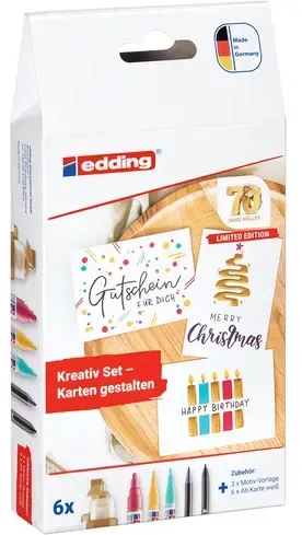 edding Kreativ Karten-Set 6teilig