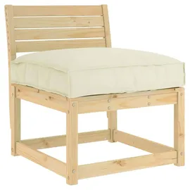 vidaXL Palettenkissen 70 x 70 x 12 cm Creme 1 St.