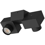L+ Lumicom Deckenleuchte, Schwarz, Metall, Rechteckig,Rechteckig, Gu10, 30x10x17 cm, Lampen & Leuchten, Innenbeleuchtung, Deckenleuchten