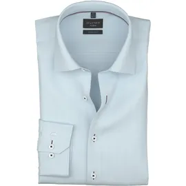 Olymp Langarmhemd Slim Fit Blau 42