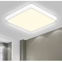 Lqwell LQWELL® Deckenleuchte LED Deckenlampe, IP44 Wasserfest Badlampe Quadrat