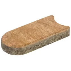 Farbe: sandstein  Rasenmähkante, Beton, gefast, sandsteinfarben, 24x12x4 cm  - beige