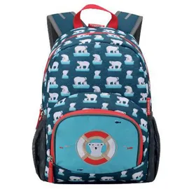 Donau Elektronik DONAU Kindergartenrucksack Eisbär Kunstfaser blau/weiß