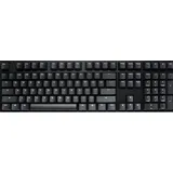 Ducky Origin Gaming Tastatur, Cherry MX-Black (DE, Kabelgebunden), Tastatur, Schwarz