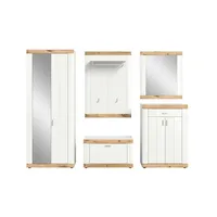 Höffner Garderoben-Set , weiß , Maße (cm): B: 259 H: 191
