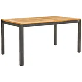 AMBIA GARDEN Ausziehtisch 150-210 x 90 x 74 cm Anthrazit/Naturfarben