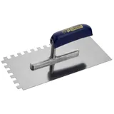Connex Zahnkelle COX78123, aus rostfreiem Edelstahl, 10 mm Zahnung, 280 x 130 mm, mit Holzgriff