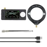 CWOQOCW SI4732 Taschenradio-Empfänger, 0,5–108 MHz, Mini-Radio mit 4,8 cm IPS-Bildschirm, ESP32-S3-Steuerung, LSB, USB, AM, FM-Modus, 800 mAh Akku-Schleifenantenne (A)