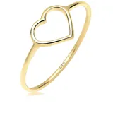 Elli Ring 375 Gelbgold Herz in Gold | Gr.: 54
