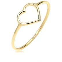 Elli Ring 375 Gelbgold Herz in Gold | Gr.: 54