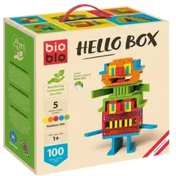 Bioblo Hello Box Rainbow Mix Bausteine (100 Teile)