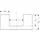 Geberit Waschtisch-Platte One 105x3x47cm, sand-grau/l hg, Ausschn mit.