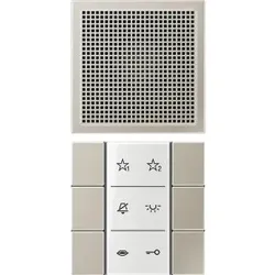Jung SIAIES6 Audio-Innenstation, Serie LS, Edelstahl