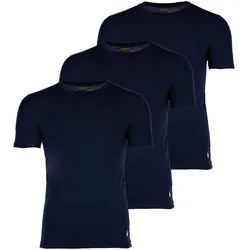 POLO RALPH LAUREN Herren T-Shirts, 3er Pack - CREW 3-PACK-CREW UNDERSHIRT, Rundhals, Baumwolle Dunkelblau XL