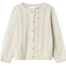 NAME IT Mädchen Nmfbanni Ls Knit Card Noos Strickjacke, Peyote Melange, 110 EU