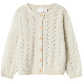 NAME IT Mädchen Nmfbanni Ls Knit Card Noos Strickjacke, Peyote Melange, 110 EU
