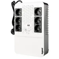 Legrand 310081 USV-Anlage 600VA(360W), Line Interactive, Überbr.Zeit 5min, 6 x Schutzko 1