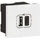 Legrand Mosaic USB Typ-A+C Ladesteckdose 2-modulig Ultraweiß 1 St.