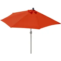 Mendler Parla 285 x 145 cm terracotta halbrund Gestell