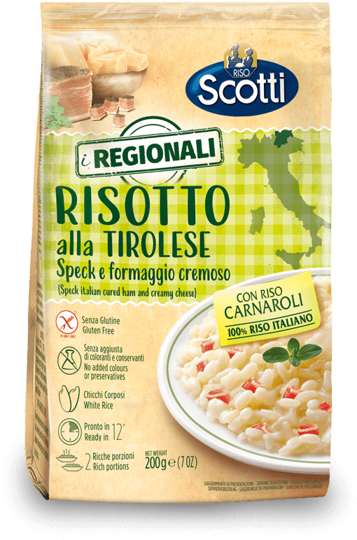 Scotti Risotto Tirolese Tiroler Art mit Speck & Käse 210 g