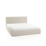 Meblito Polsterbett Doppelbett Sarria Slim Schlafzimmer Bett Matratze 120/140/160/180x200cm - Beige