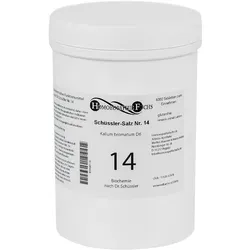 HOMOEOPATHIEFUCHS Schüssler-Salz Nummer 14 Kalium Bromatum D6 Biochemie 4000 St Tabletten