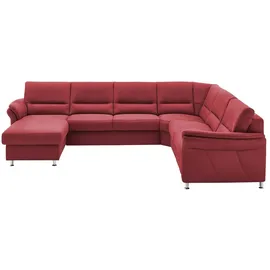 meinSofa Wohnlandschaft mit Boxspringpolsterung Donald ¦ rot ¦ Maße (cm): B: 330 H: 89 T: 262.0