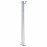 vidaXL Wassersäule für den Garten 100 cm Edelstahl Rund