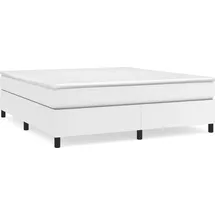 vidaXL Boxspringbett 160 x 200 cm Weiß