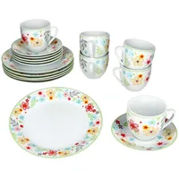 Mambocat Variant Blümchen Kaffeeservice 18-tlg. bunt