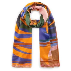 Codello Schal aus angenehmer Modal-Baumwoll-Mischung mit Highlight-Print Onesize Damen 