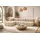 kaiser möbel Ecksofa Modulare L-Form, Veloursstoff Salvador, Beige, Links, Selia - Beige