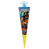 Verpackungsmittel GmbH Schultüte mit Gravur / Zuckertüte / 85cm / eckig / "Monster Truck"