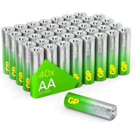 GP Super Alkaline AA Mignon Batterien PET Box GPSUP15A900C40