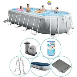 Pool - Intex - Prism Frame - Pool mit Filterpumpe - 610x305x122 cm EINHEITSGRÖSSE